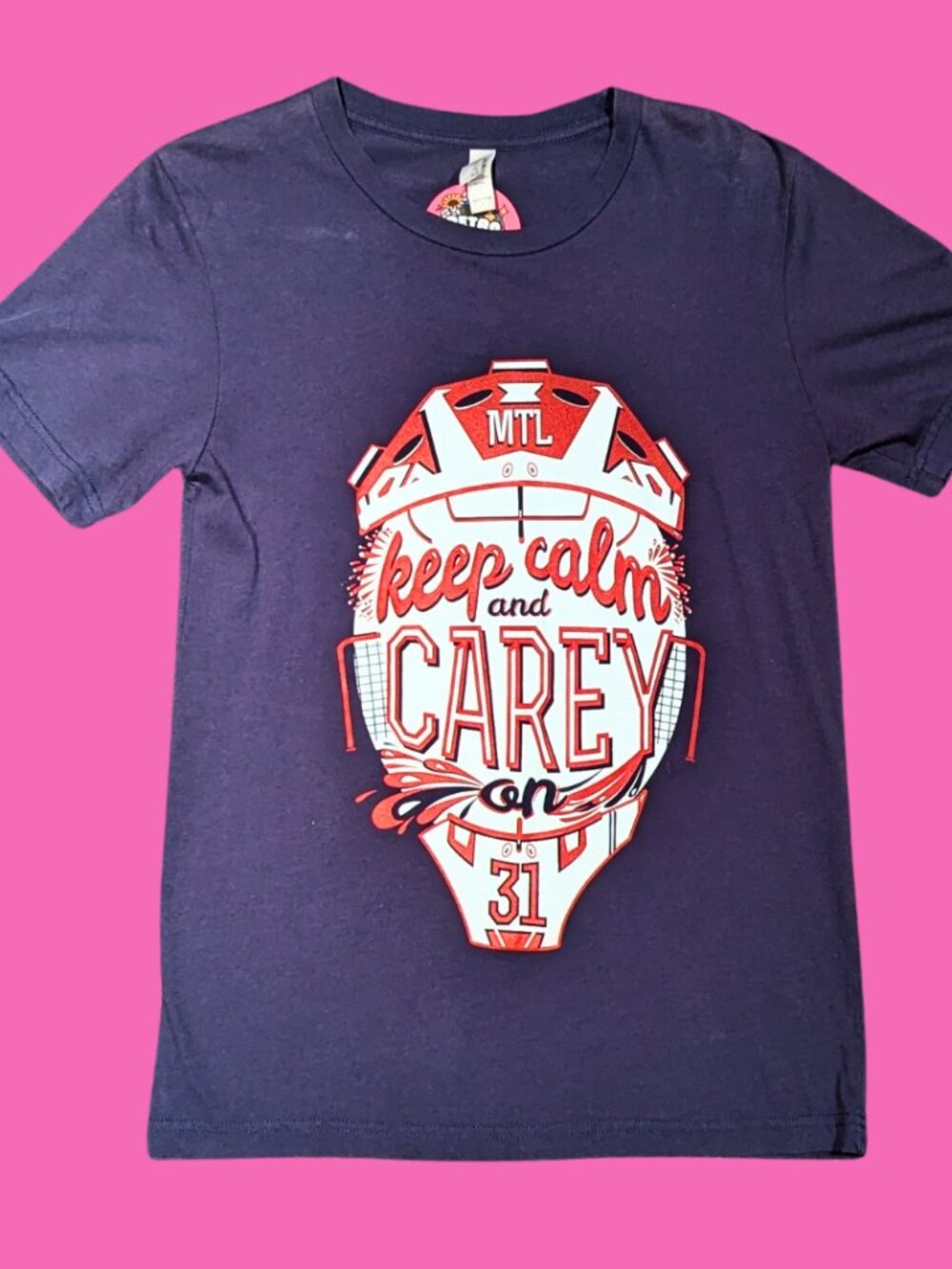 Keep Calm and Carey On T-Shirt Size S